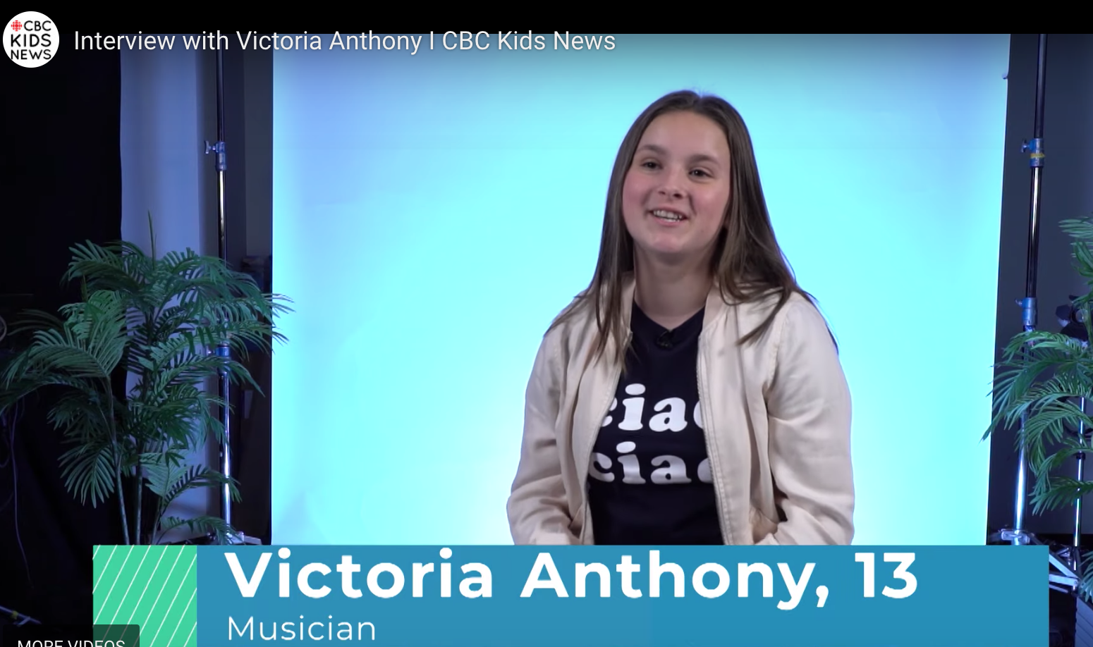 Interview with Victoria Anthony | CBC Kids News